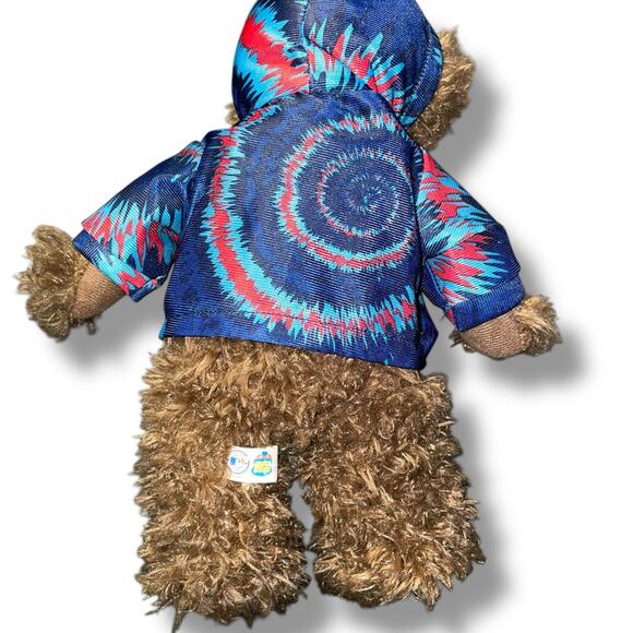 Boston Red Sox Plush Bear Hoodie Good Stuff Tie Dye Baseball MLB Nursery 14" - Picture 9 of 12